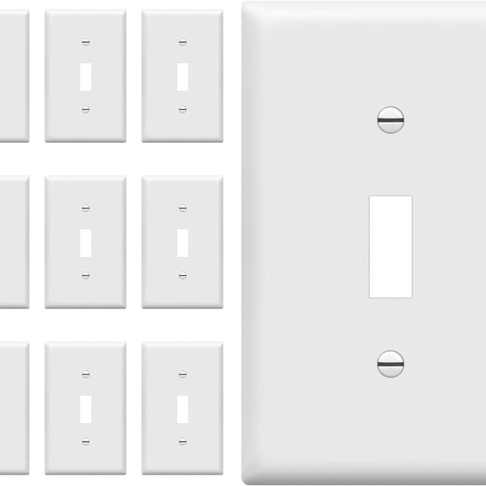 Light Switch Cover Plate, Toggle Wall Plate Cover, Size 1-Gang 4.50" x 2.76", Un
